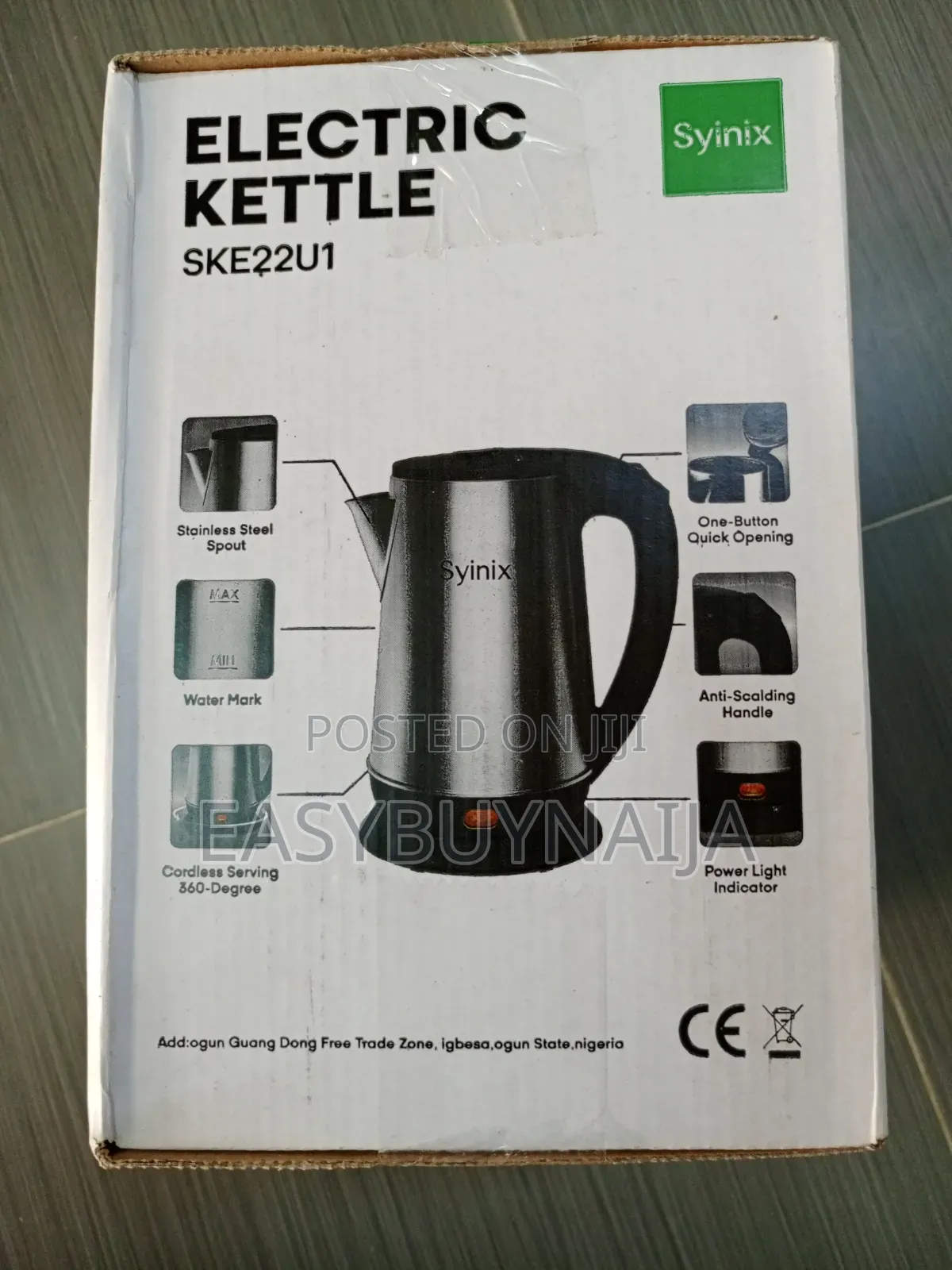 Syinix Electric Kettle 2.2Liters