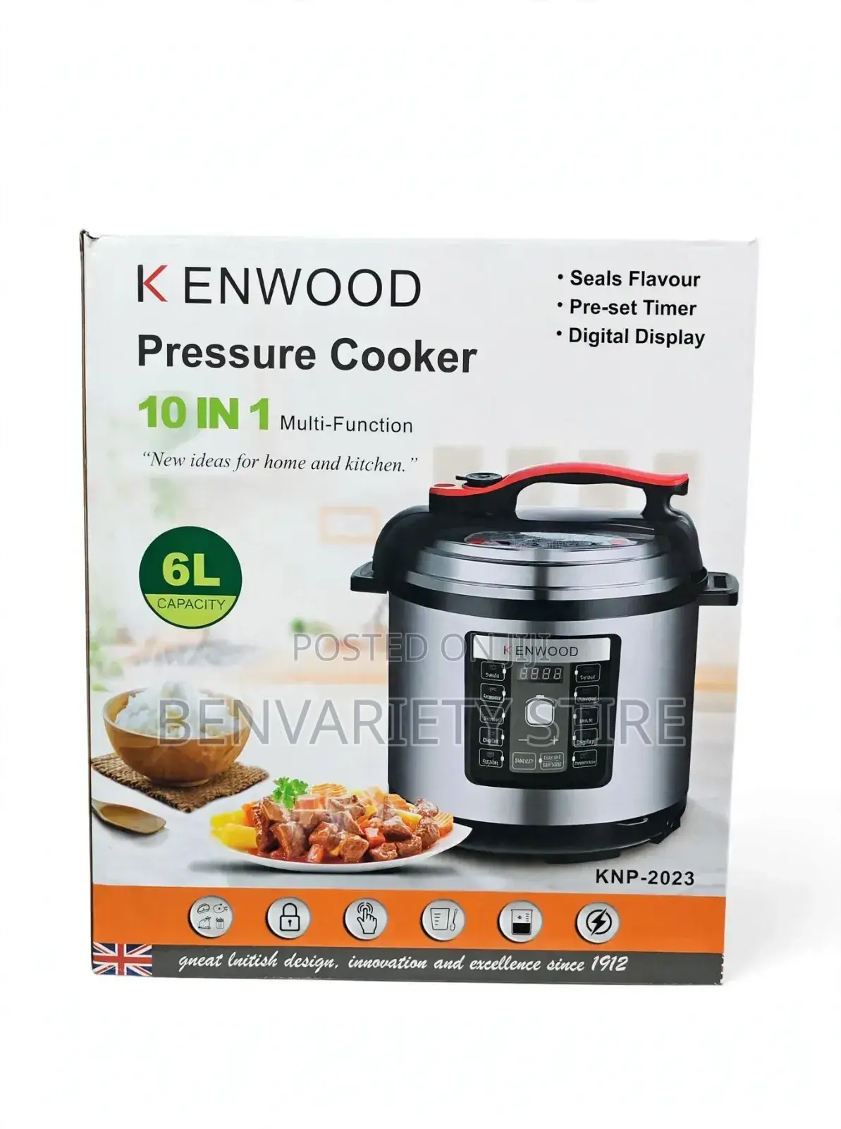 Rice Cooker PRESSURE POT 6L Kenwood Pressure Electric Pot