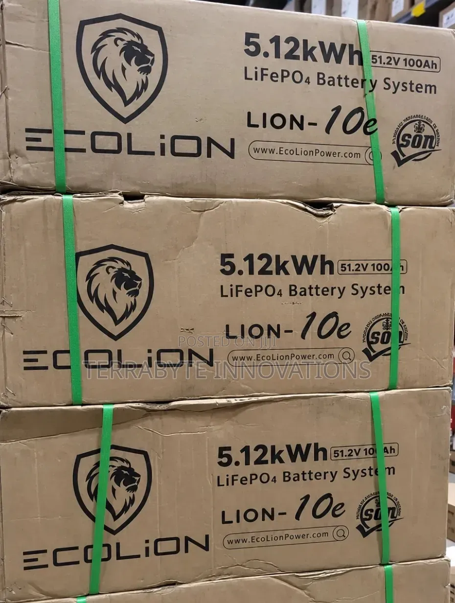 10E 5.12kWh 51.2V 100Ah Lithium LiFePO4 Battery Ecolion
