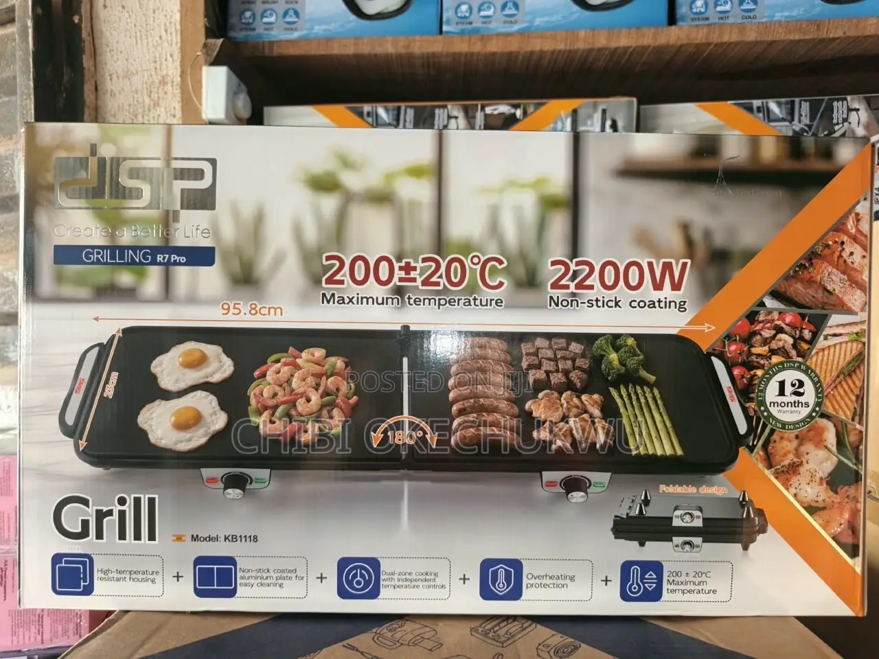 DSP Foldable Indoor Electric Grill