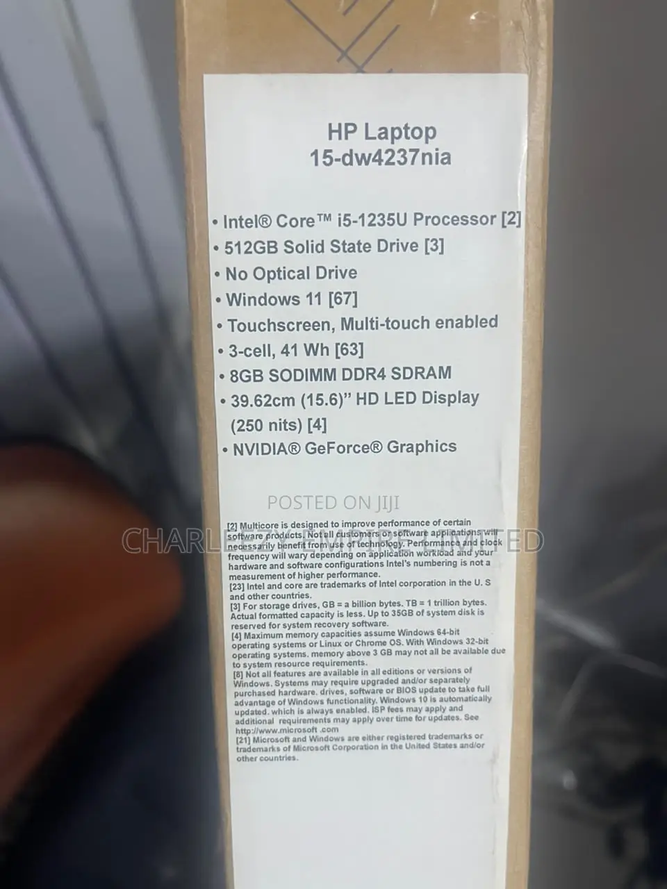 New Laptop HP 15 8GB Intel Core i5 SSD 512GB