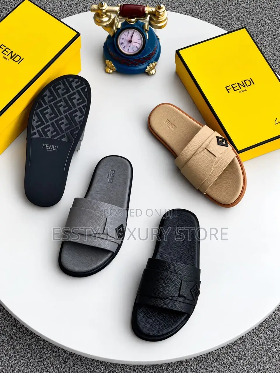 Fendi Baguette "Ff" Logo Leather Buckle!!