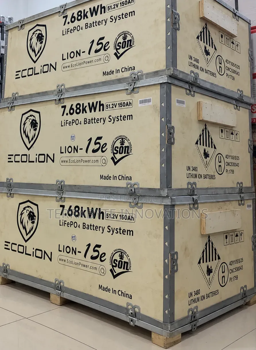 15E 7.68kWh 51.2V 150Ah Lithium LiFePO4 Battery Ecolion