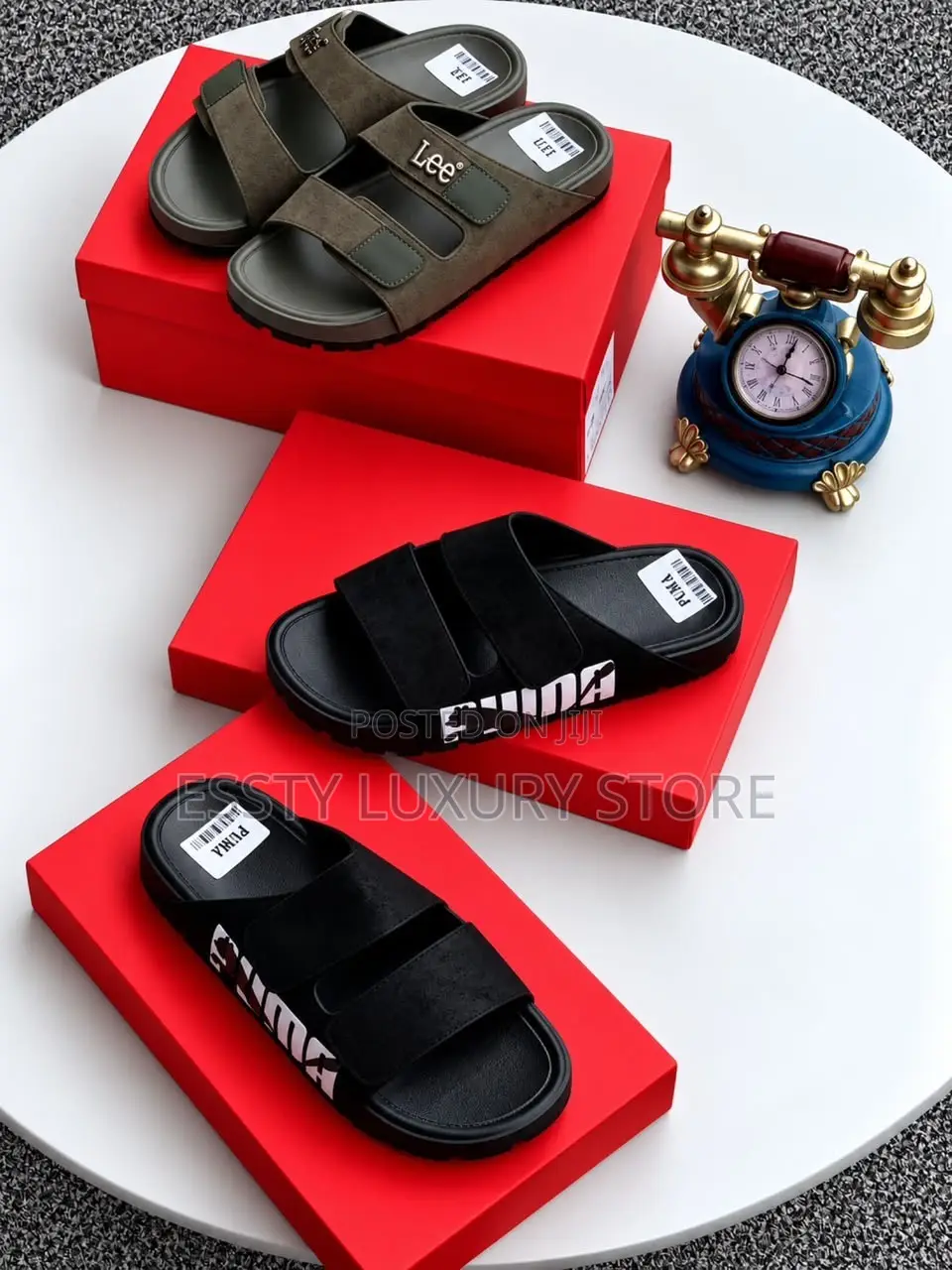 Quality Luxury Luxury Adidas X Lee Dual-Strap Slide