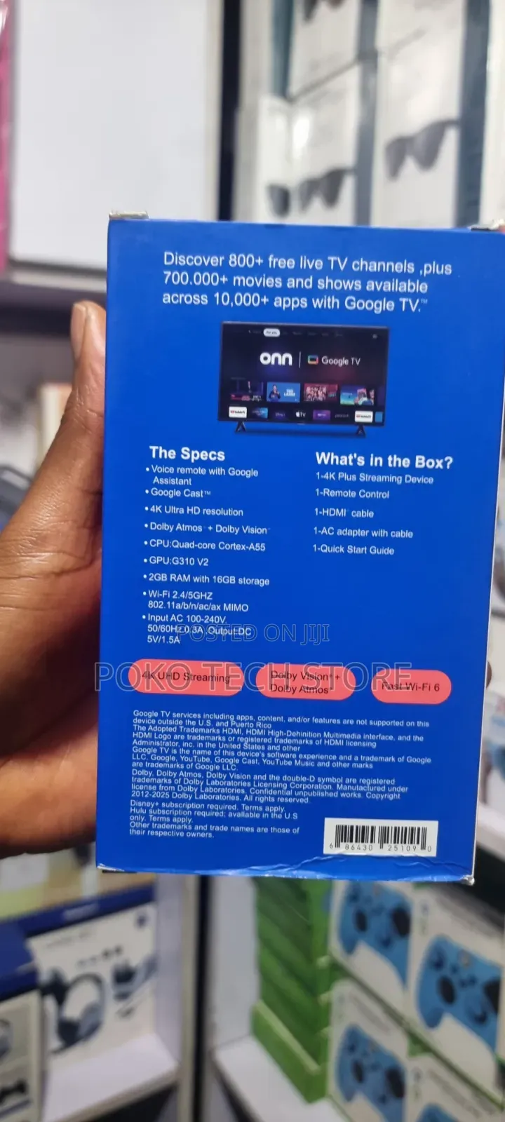 Onn Google TV 4K Plus Streaming Media Player
