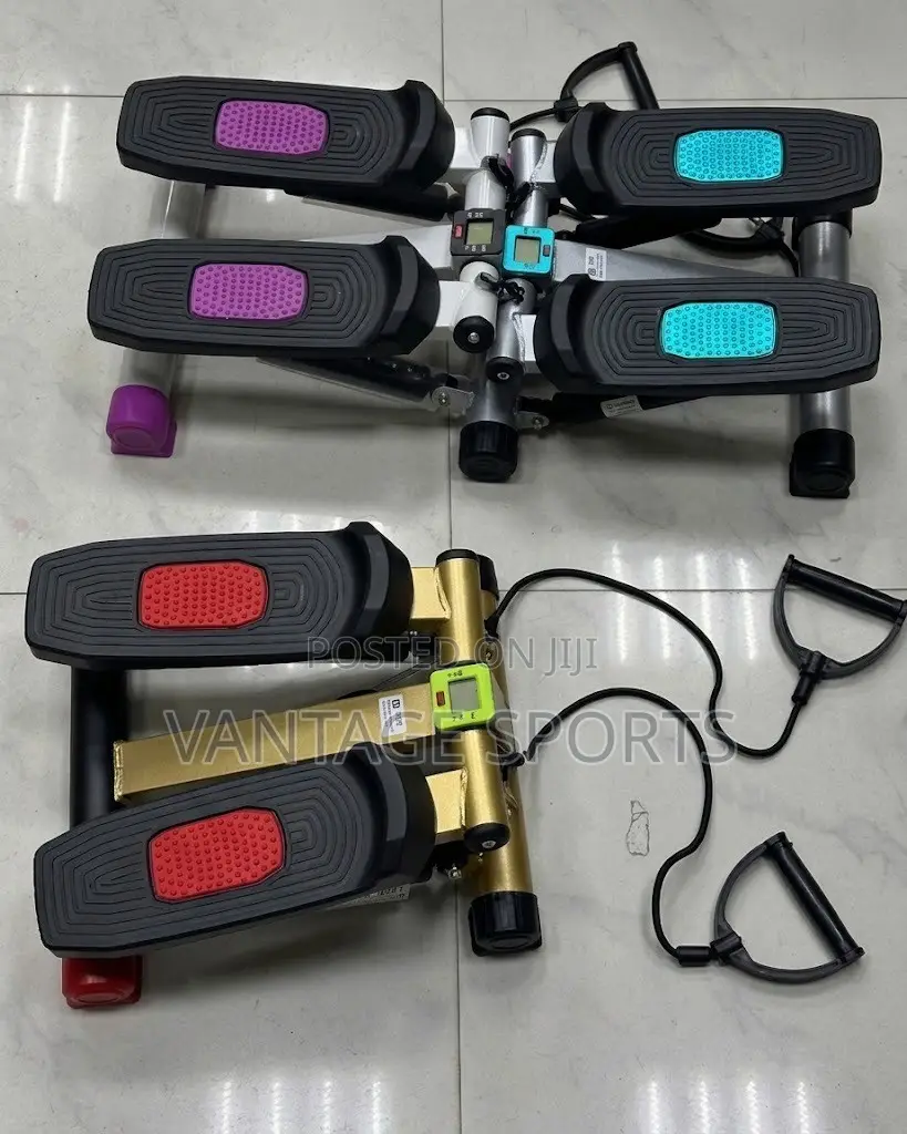 Mini Stepper Exercise Machine With Resistance Ropes & LCD Display- POD