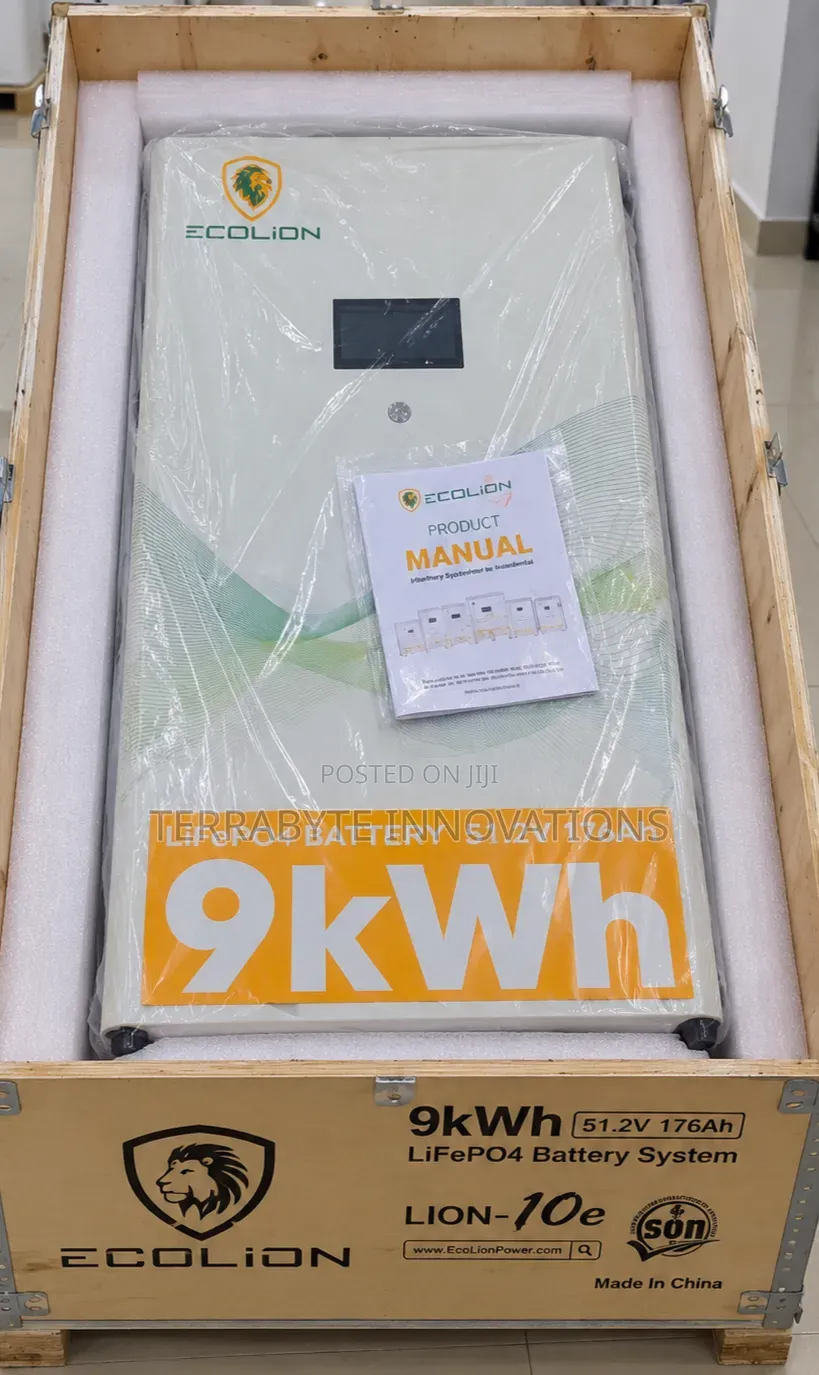 18E 9kWh 51.2V 176Ah Lithium LiFePO4 Battery Ecolion