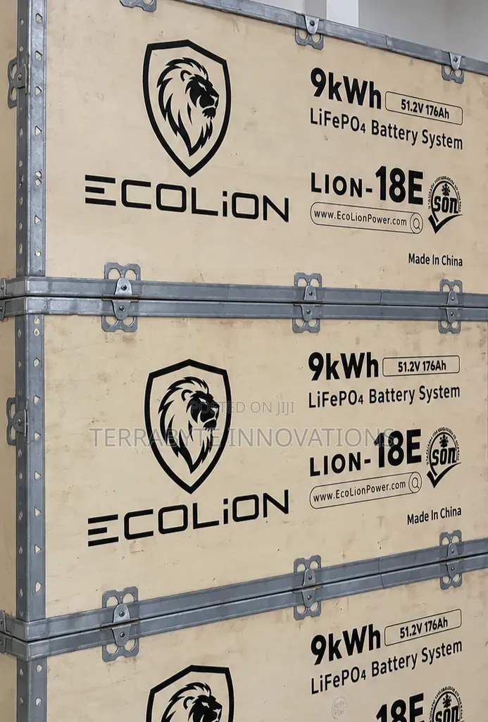 18E 9kWh 51.2V 176Ah Lithium LiFePO4 Battery Ecolion