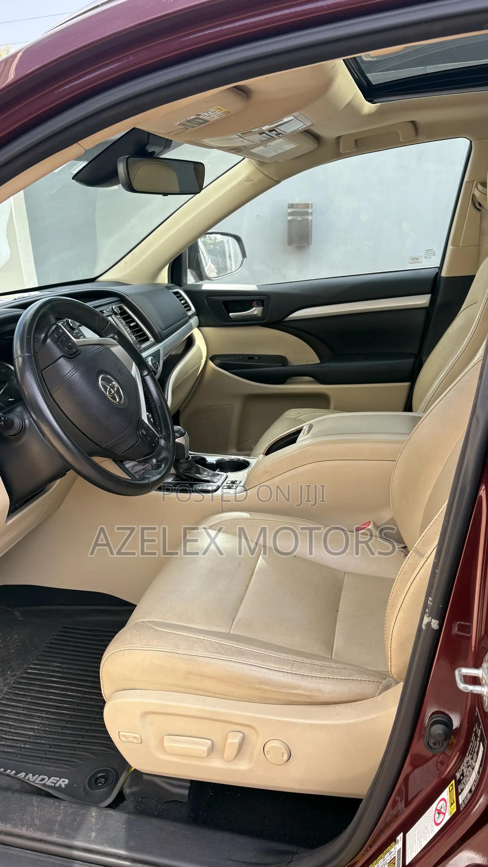 Toyota Highlander XLE 4x2 V6 (3.5L 6cyl 8A) 2018 Burgundy