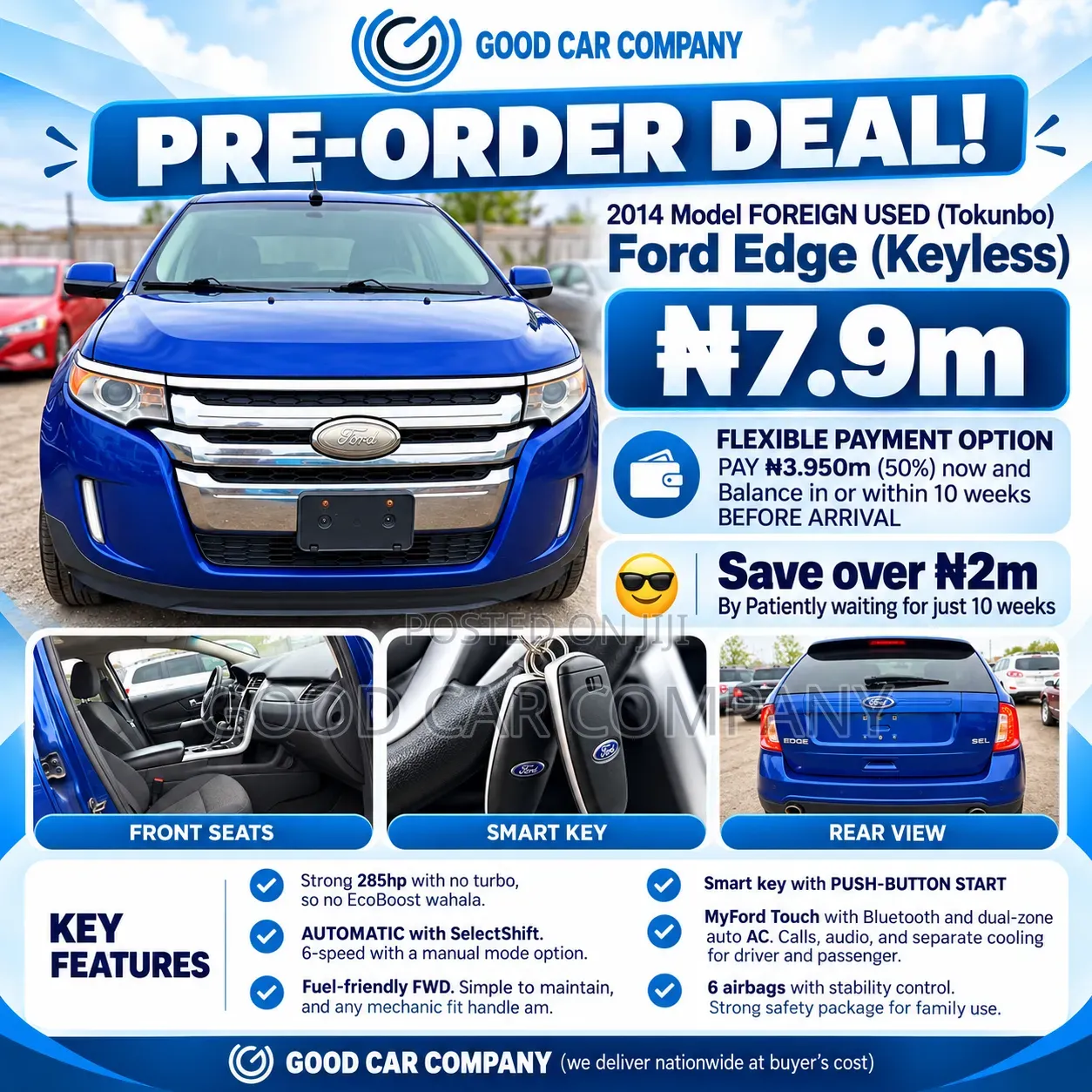 Ford Edge 2014 Blue