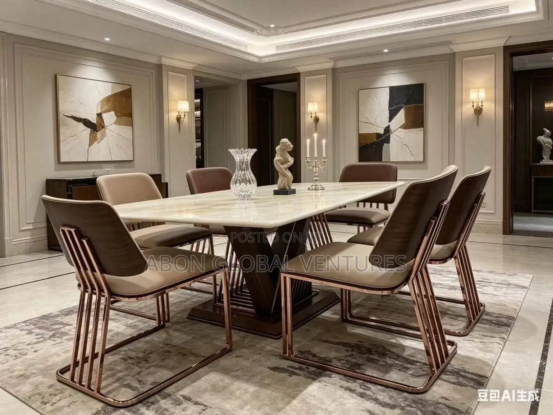 Modern (6) Six Seaters Dining Table Set
