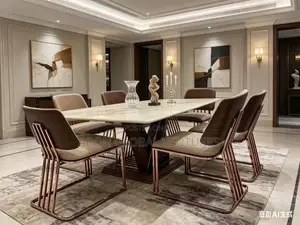 Modern (6) Six Seaters Dining Table Set