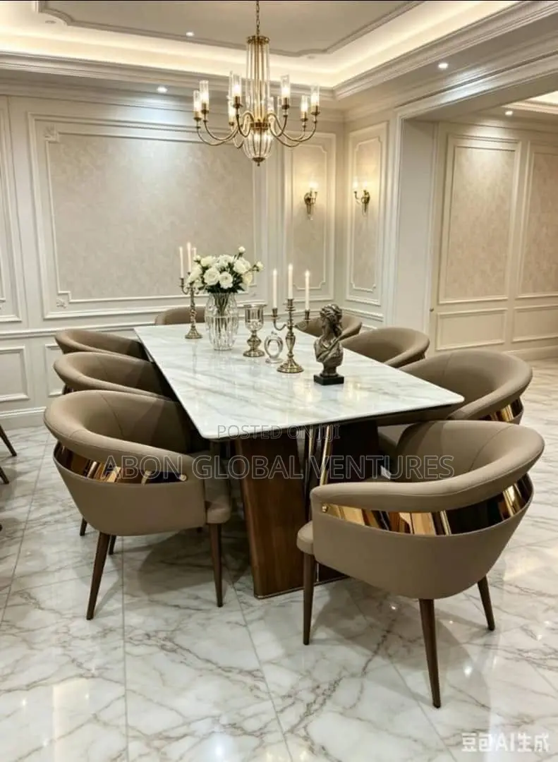Modern (6) Six Seaters Dining Table Set