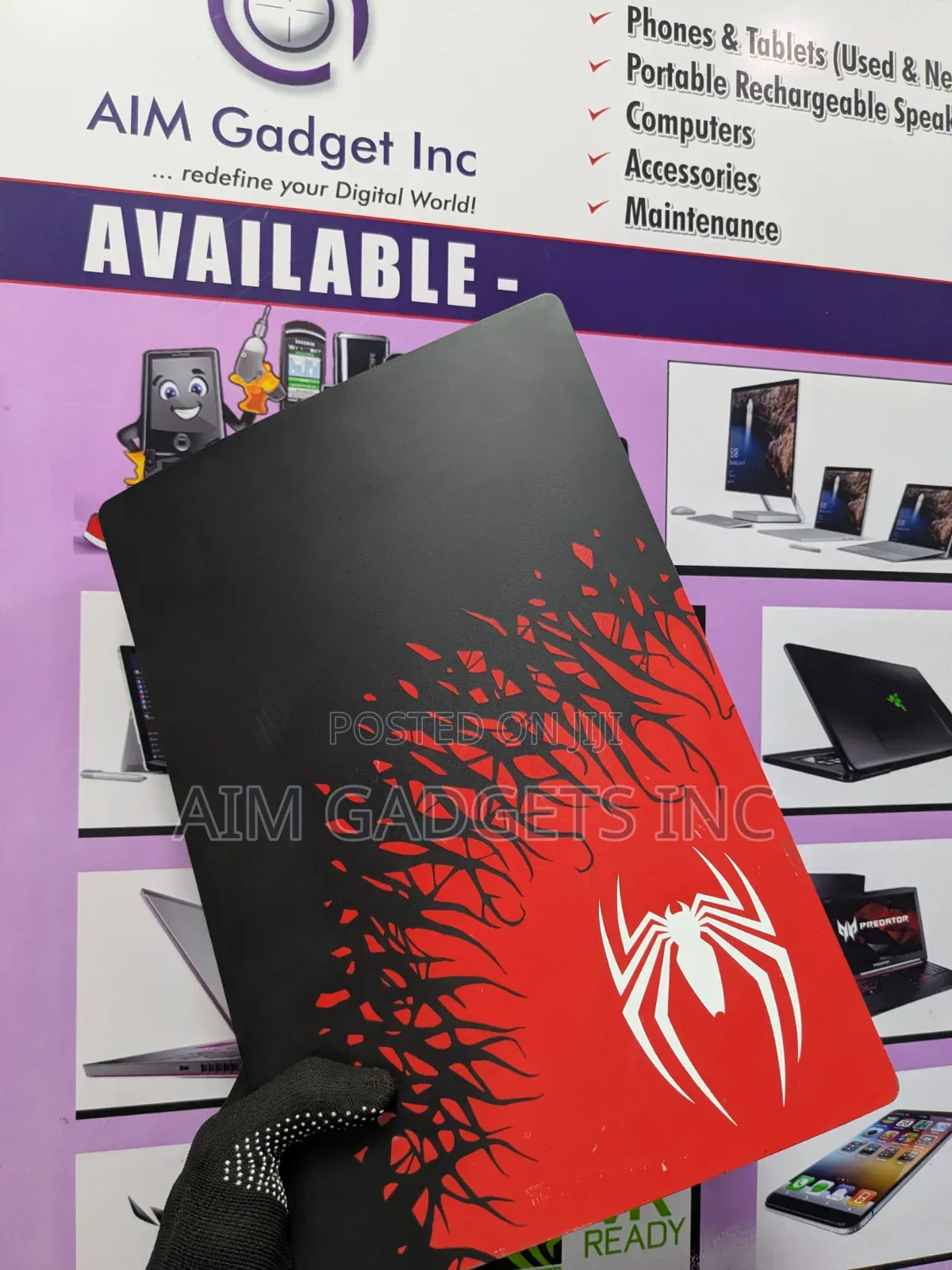 PS 5 Fat, With One Controller (Spider Man Edition)