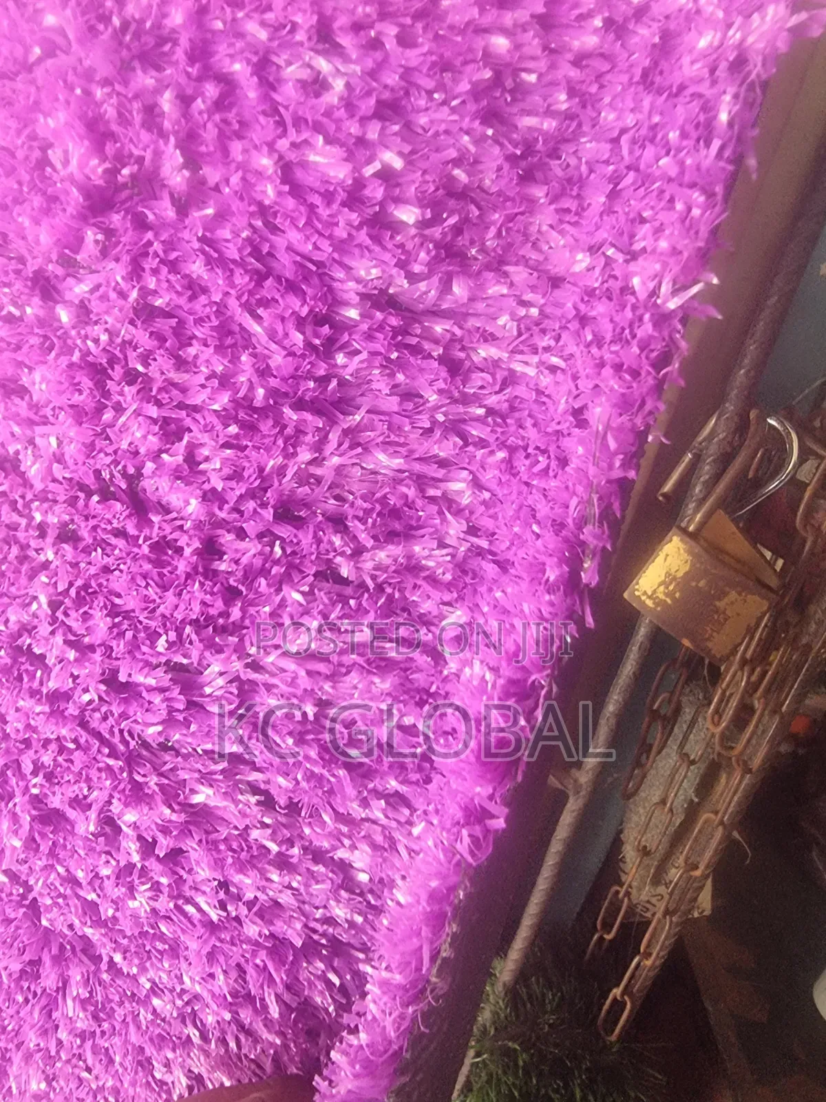 Good Quality Artificial Grass 15mm Purple and Red, Black