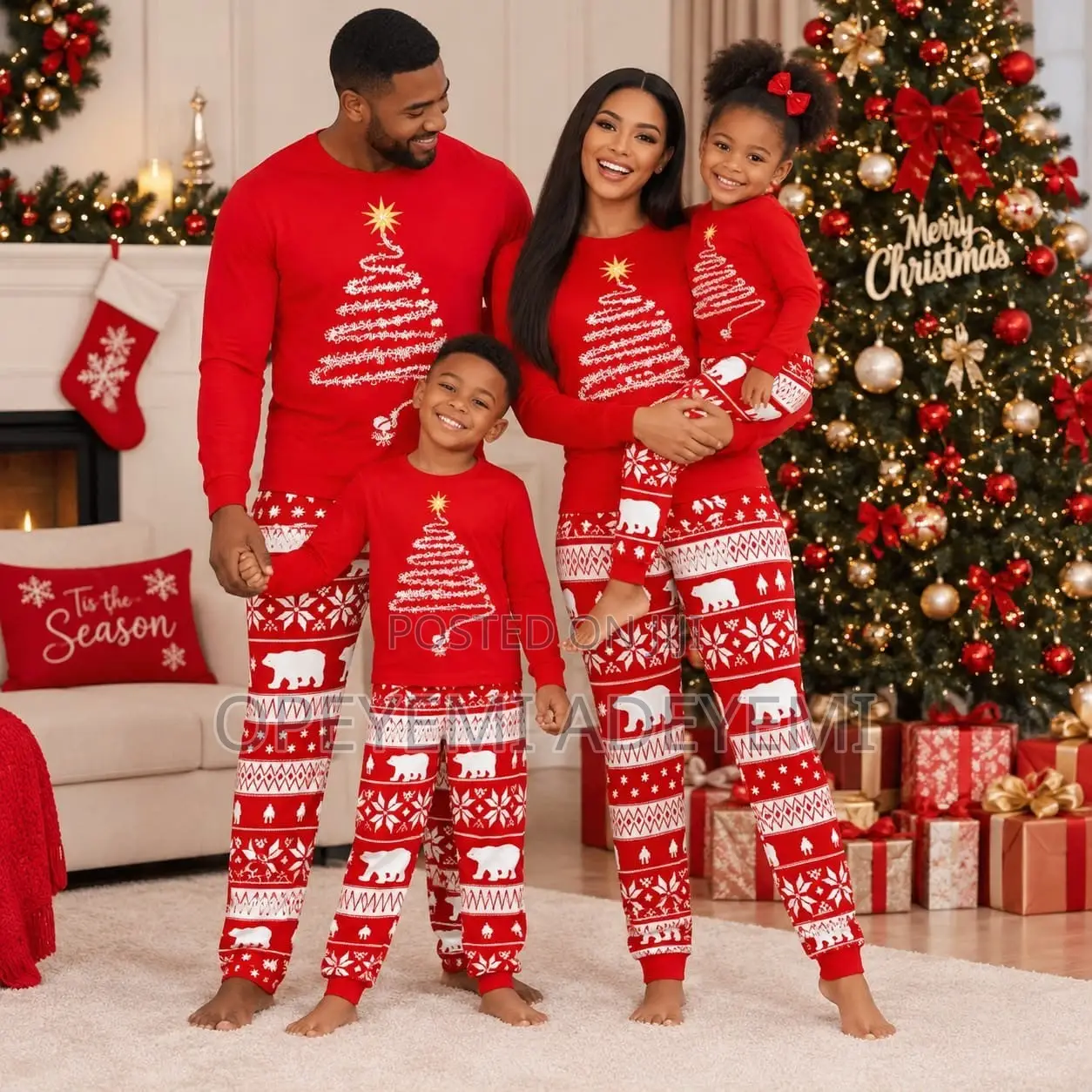 Red Design Christmas Pyjamas