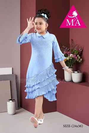 Girls Knee Length Gown