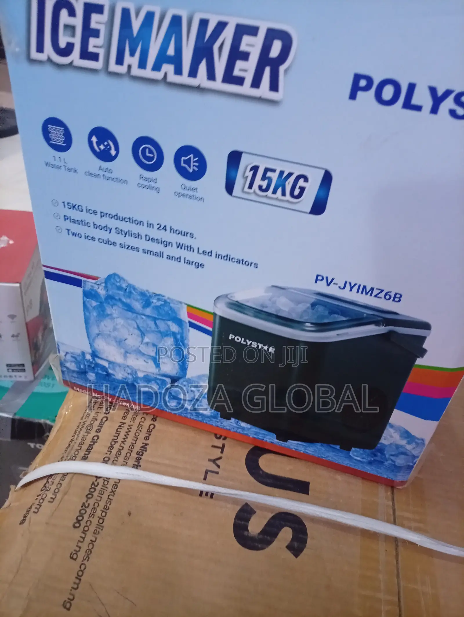 Polystar 15KG Automatic Ice Maker Machine for Home and Office