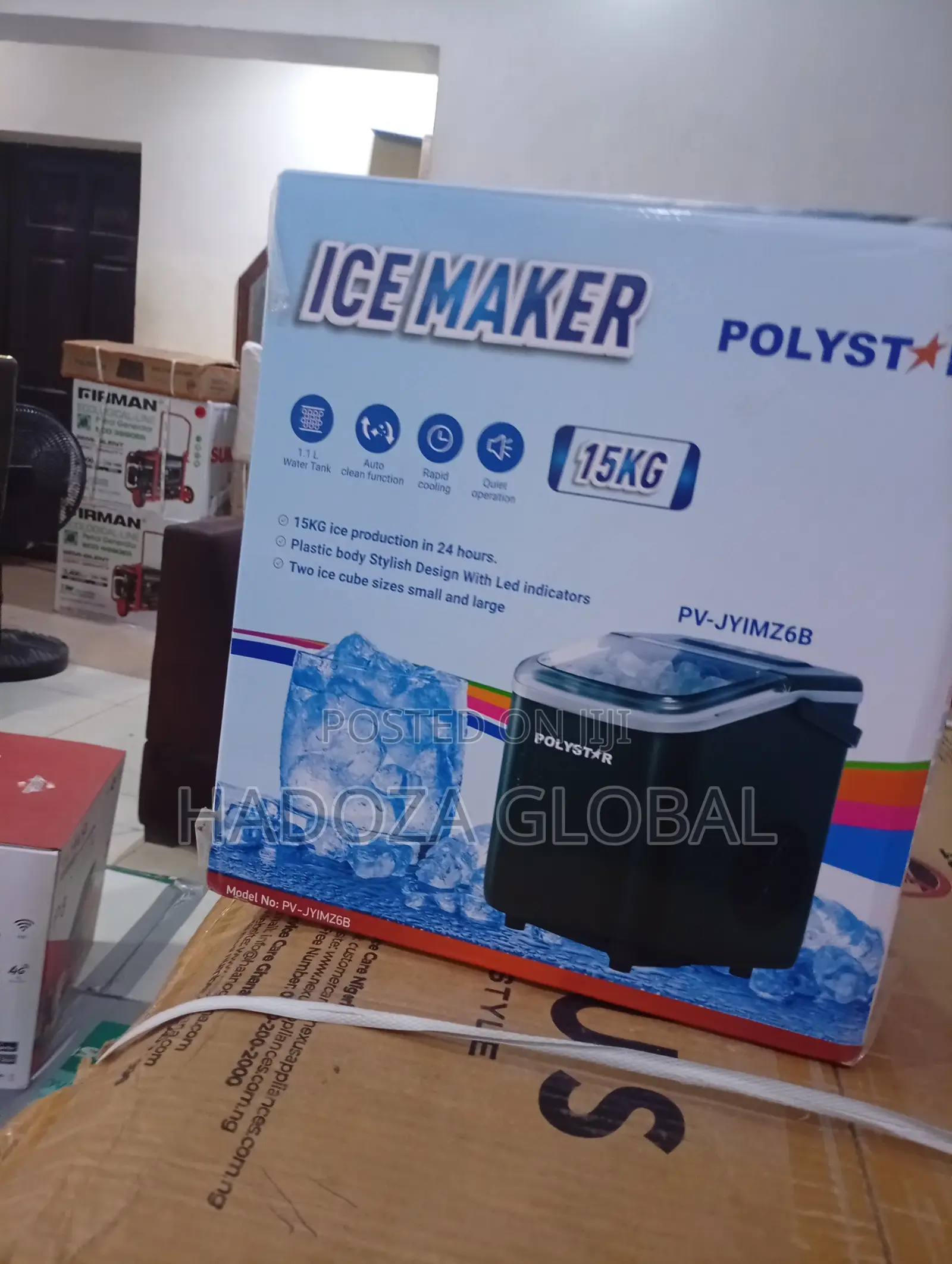 Polystar 15KG Automatic Ice Maker Machine for Home and Office