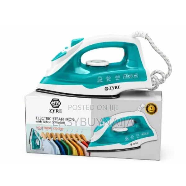 Zyre Electric Steam Iron With Teflon Soleplate
