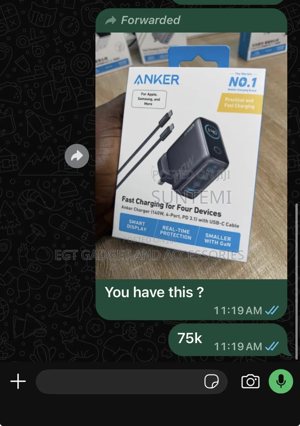Anker Charger (140W, 4-Port, PD 3.1) With USB-C Cable