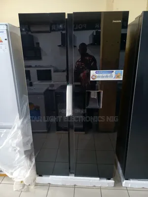 Inverter Fridge Side by Side Mirror Black