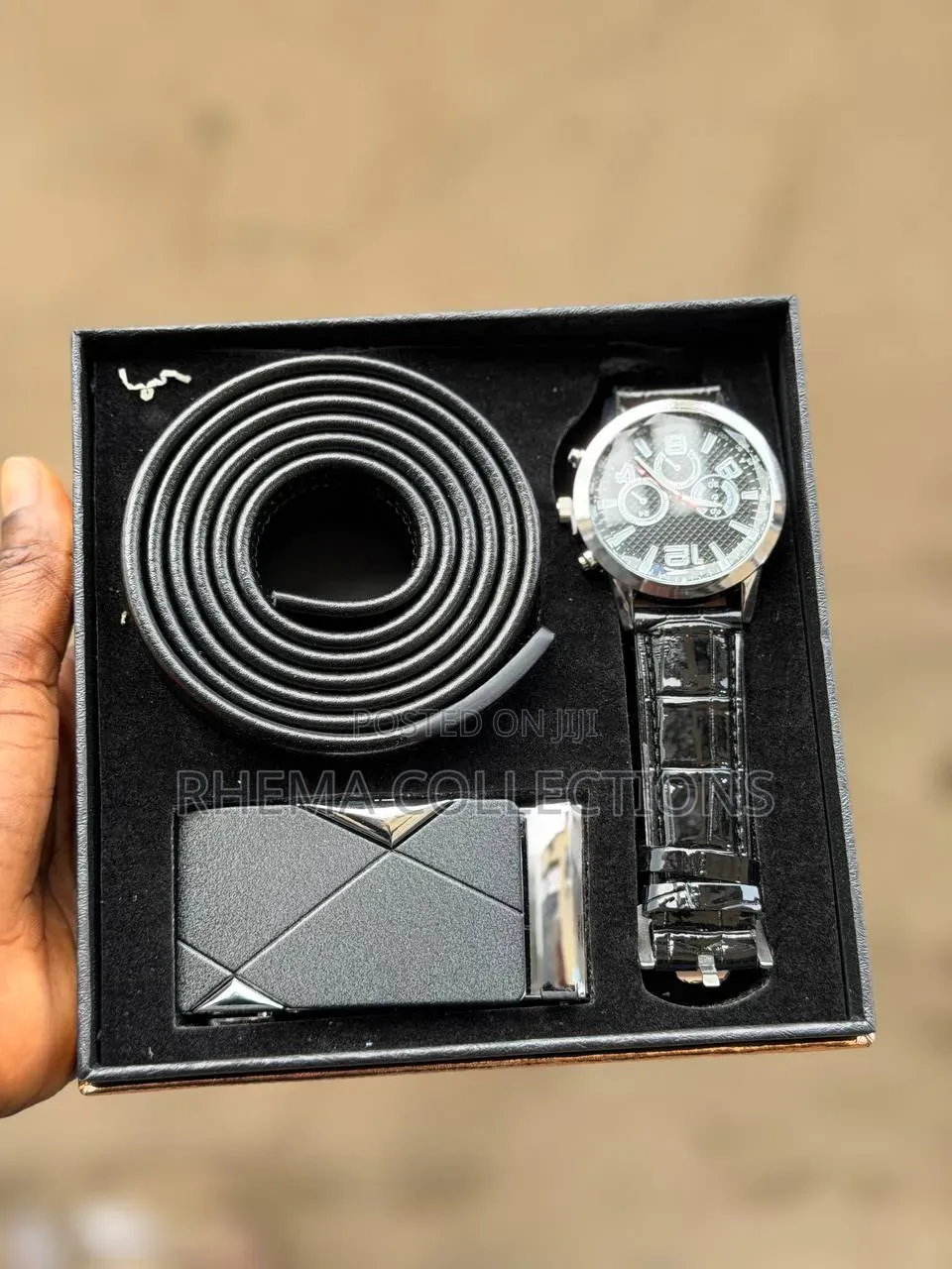 Luxury Men's Watch & Belt Gift Set