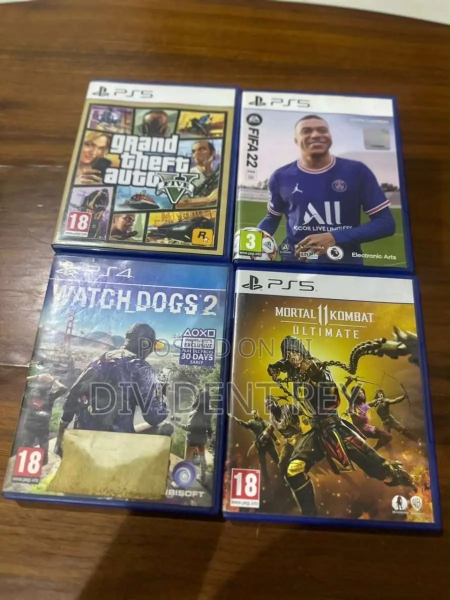 Neatly Used PlayStation 5 With 4 Games and 2 Pad