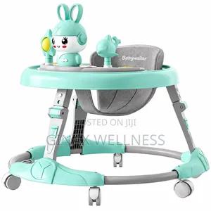 7-Level Adjustable Foldable Baby Walker With Music & Toys (6–18Months)