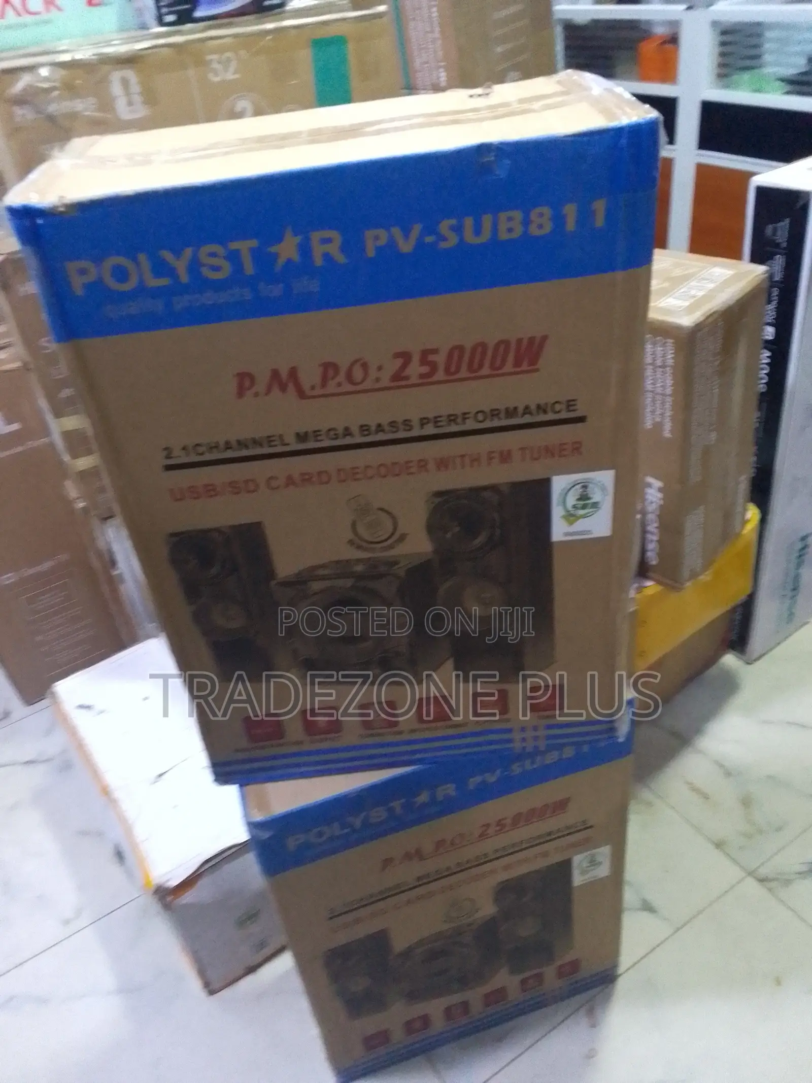 Polystar 2.1 Channel Speaker Set With USB Playback