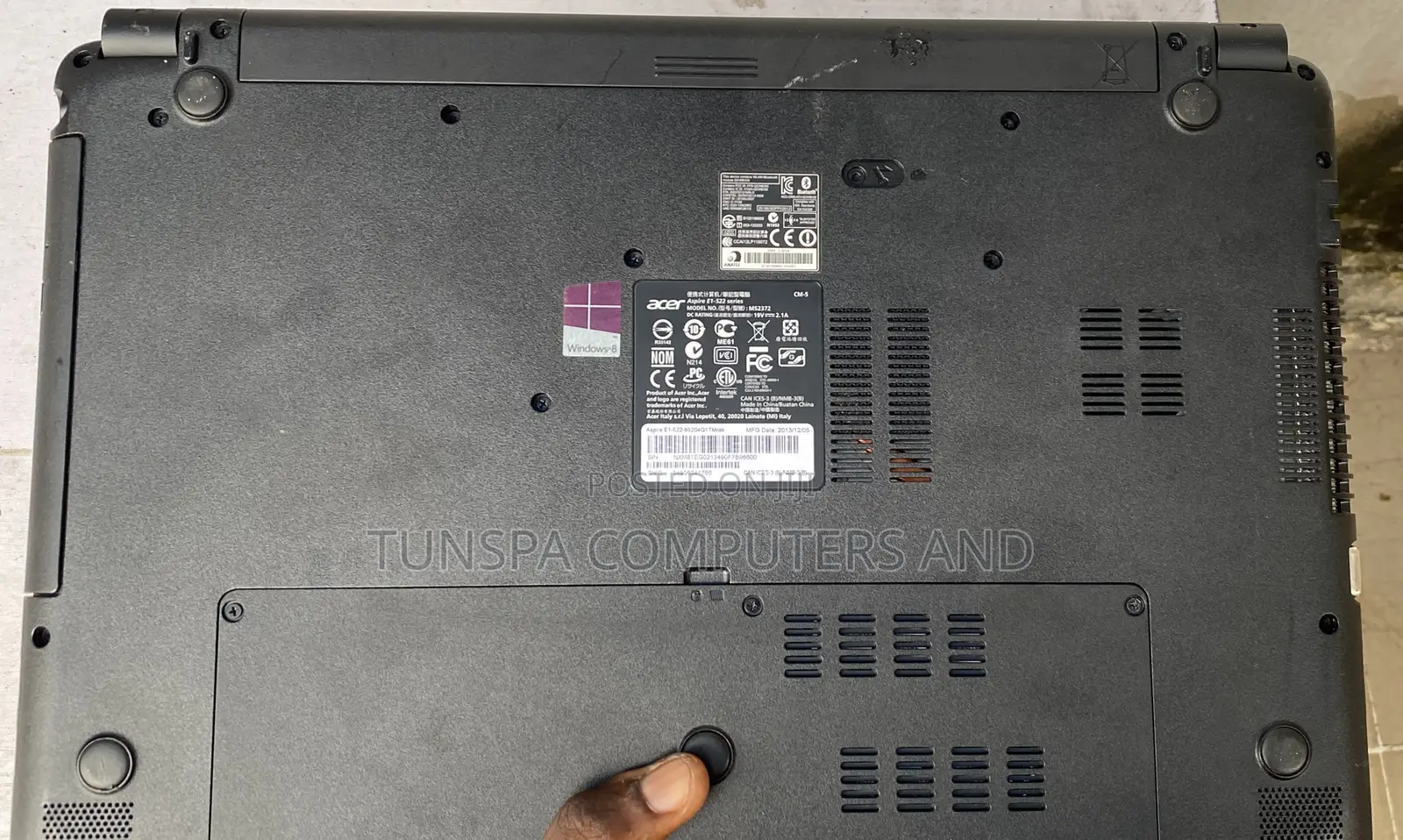 Laptop Acer Aspire E1-522 8GB AMD A6 HDD 320GB