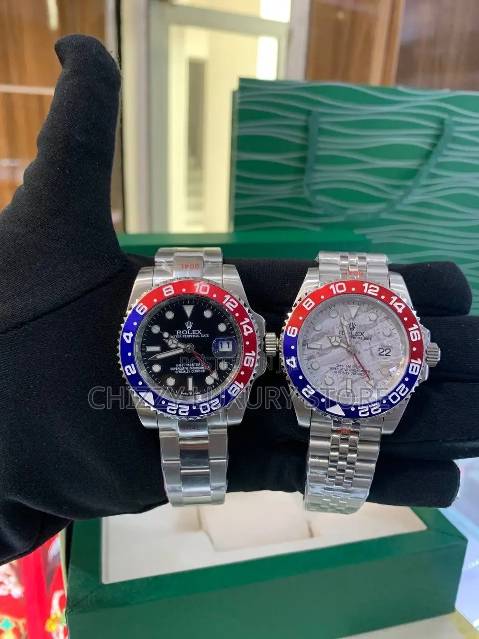 Rolex Quality Luxury Men Chain Strap Wristwatch