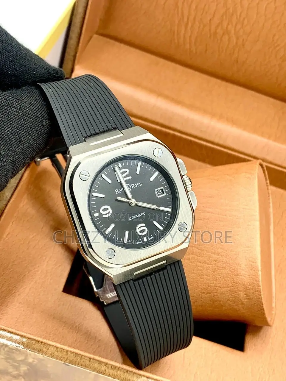 Bell and Rose Quality Luxury Men Automatic Engine Wristwatch