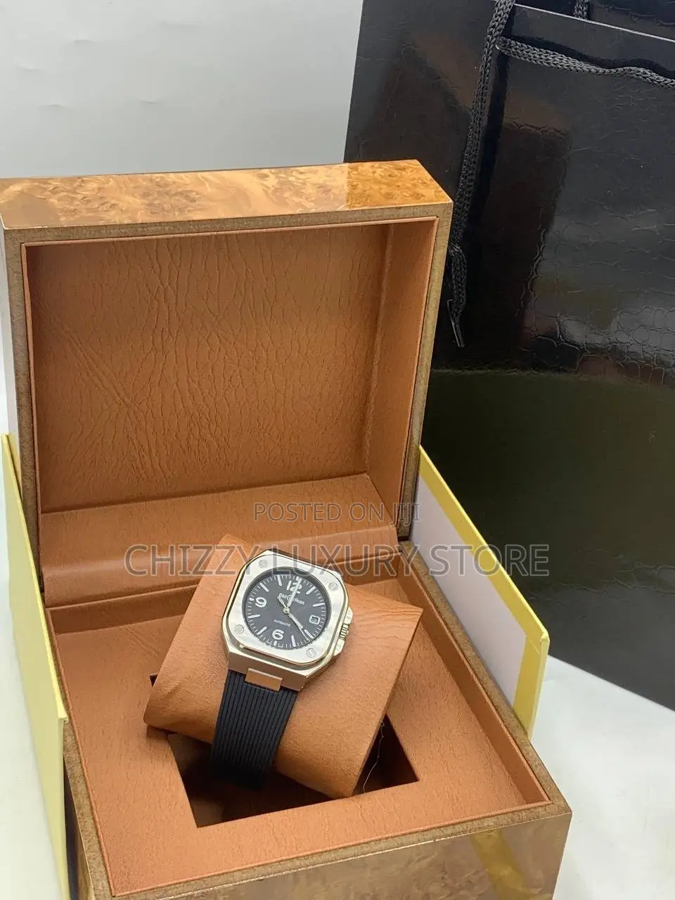 Bell and Rose Quality Luxury Men Automatic Engine Wristwatch