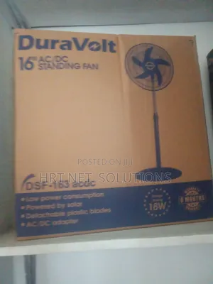 DuraVolt 16-Inch Modern AC/DC Standing Fan – Stylish Design