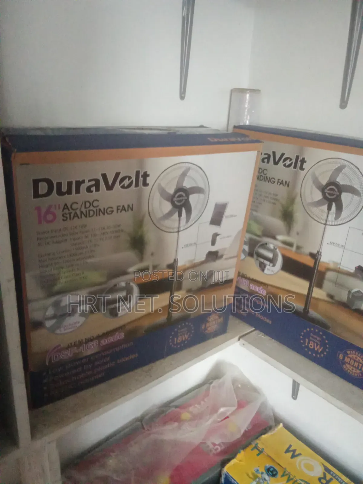 DuraVolt 16-Inch Modern AC/DC Standing Fan – Stylish Design