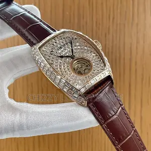 Franck Muller Quality Luxury Genuine Leather Automatic Wristwatch