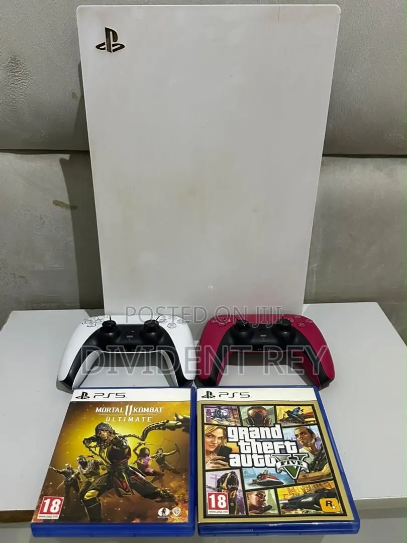 Neatly Used PlayStation 5 With 4 Games and 2 Pad