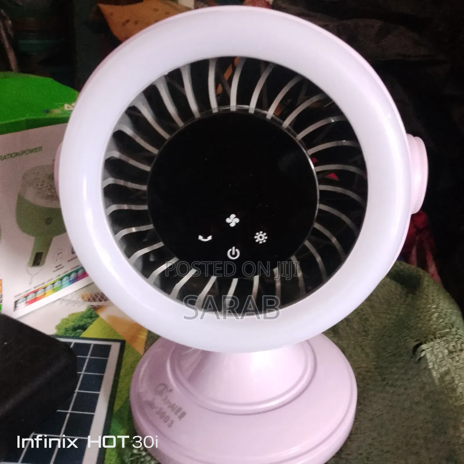Rechargeable Desk Fan With Touch Control