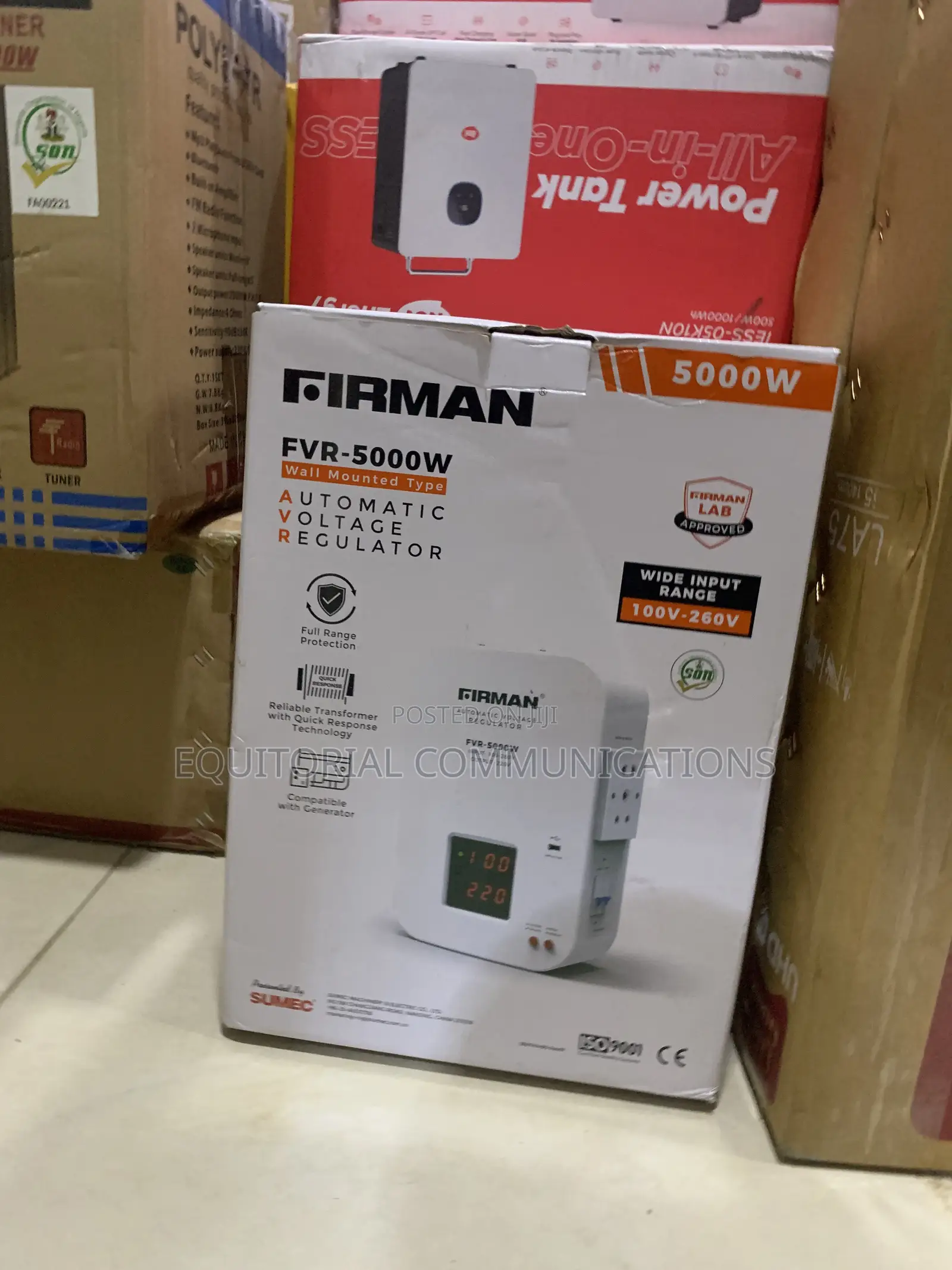 FIRMAN FVR-5000 Voltage Stabilizer for Compatible Electrical Appliance