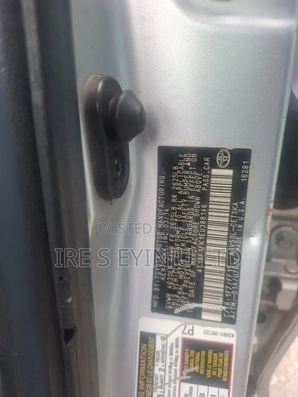 Toyota Camry 2014 Silver