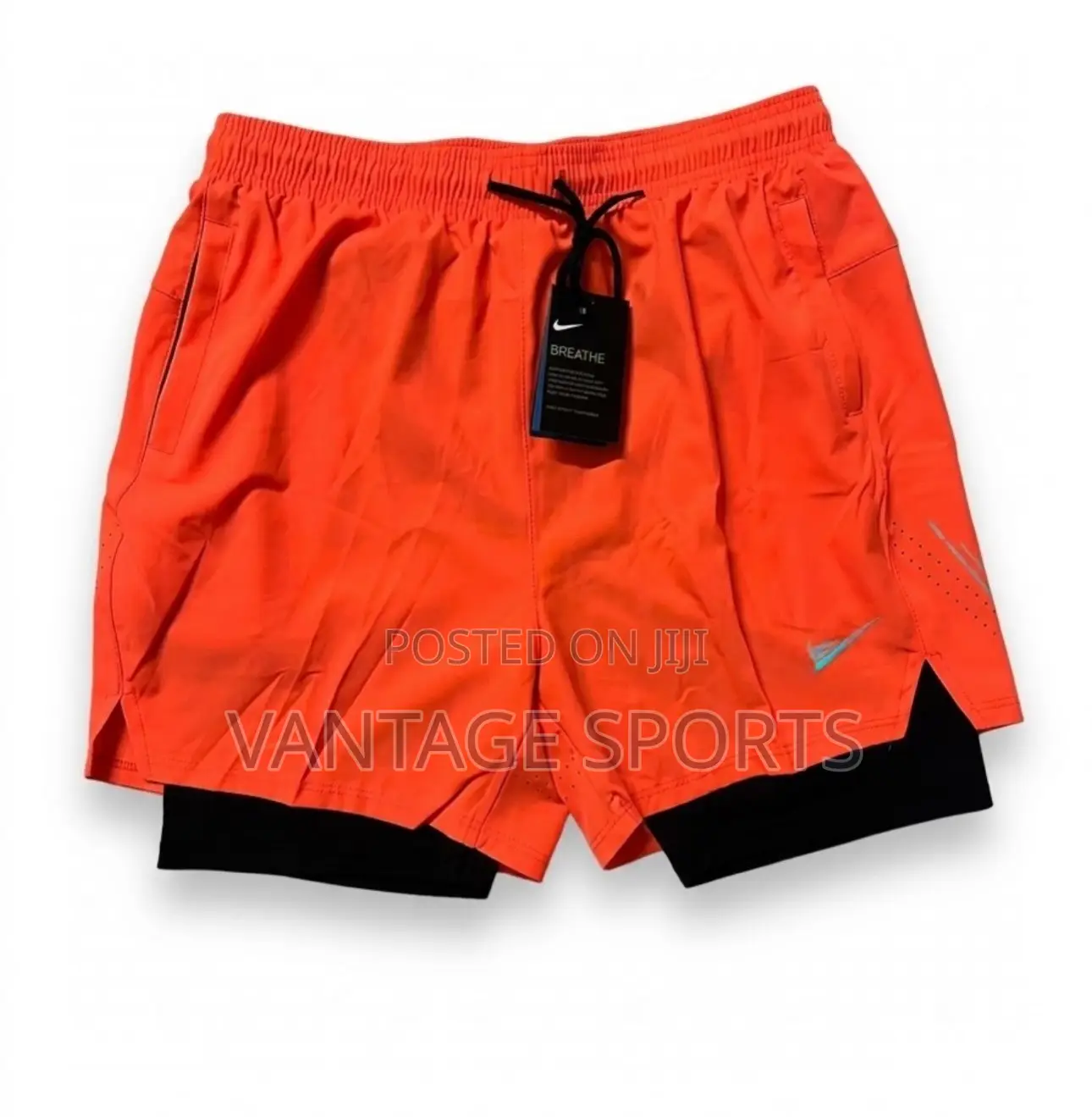 Men’s Gym & Road-Running Shorts With Built-in Inner Tights