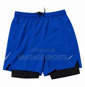 Men’s 2-in-1 Gym & Running Shorts With Built-in Compression Tights