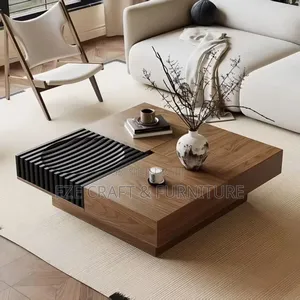 Squared Wooden Luxury Center Table