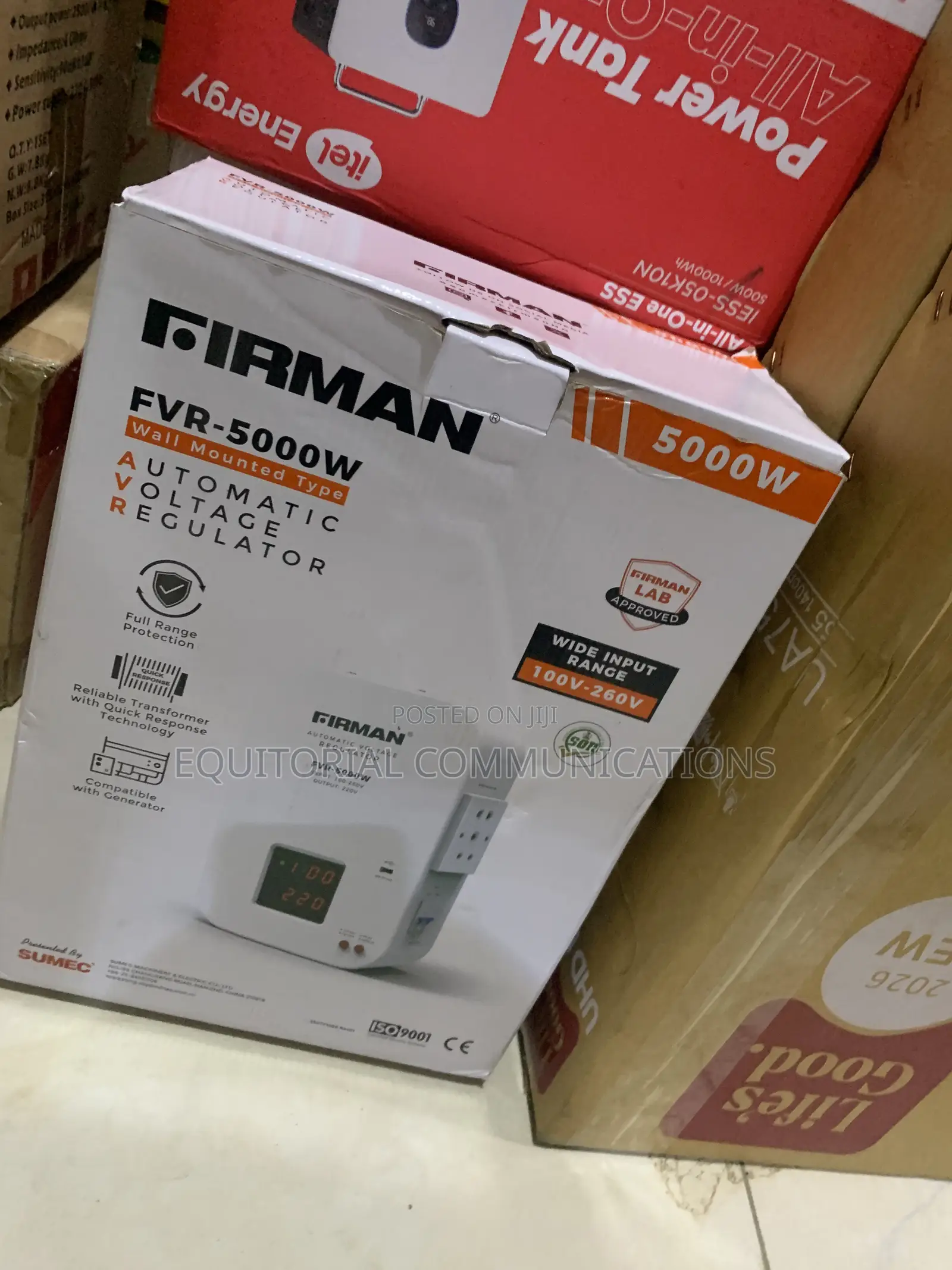 FIRMAN 5000W Power Stabilizer for Compatible Electrical Devices