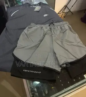 Men’s Workout Set: Athletic Shirt and Training Shorts