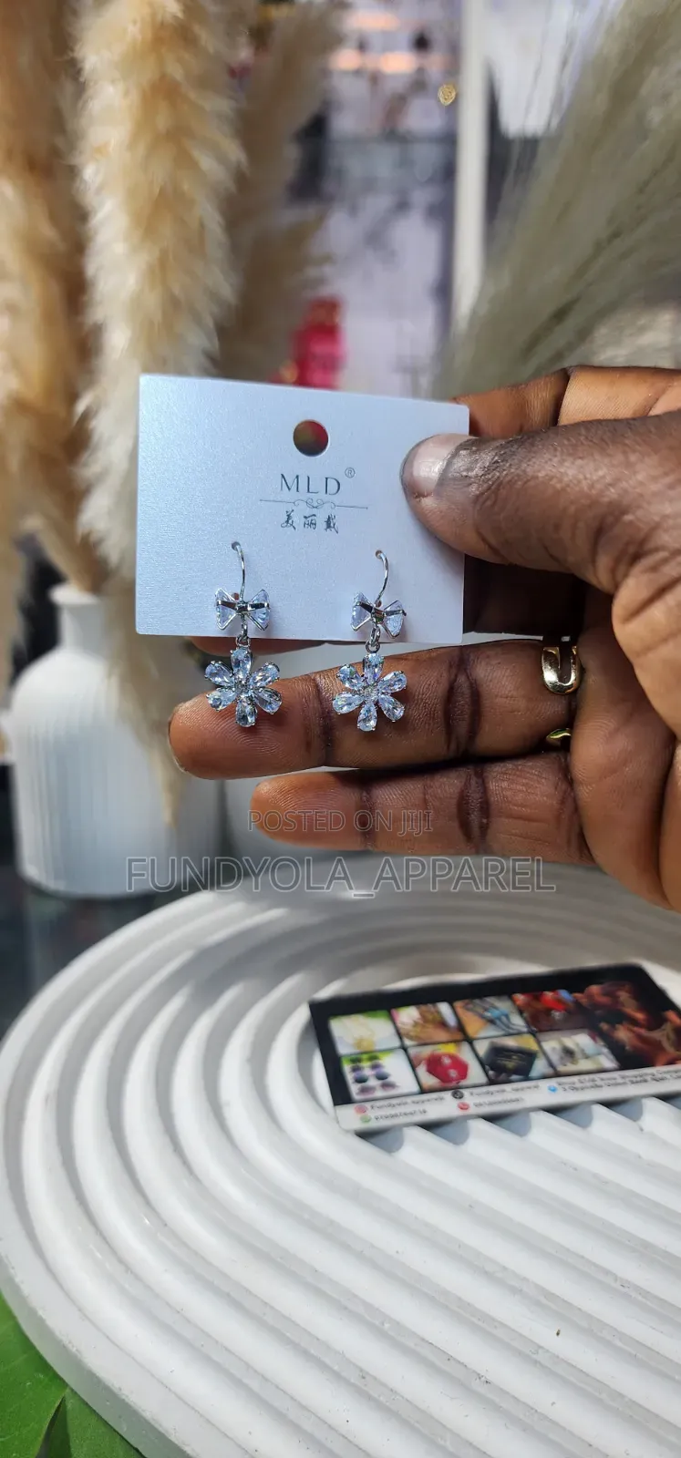 Dainty Chrystal Floral Drop