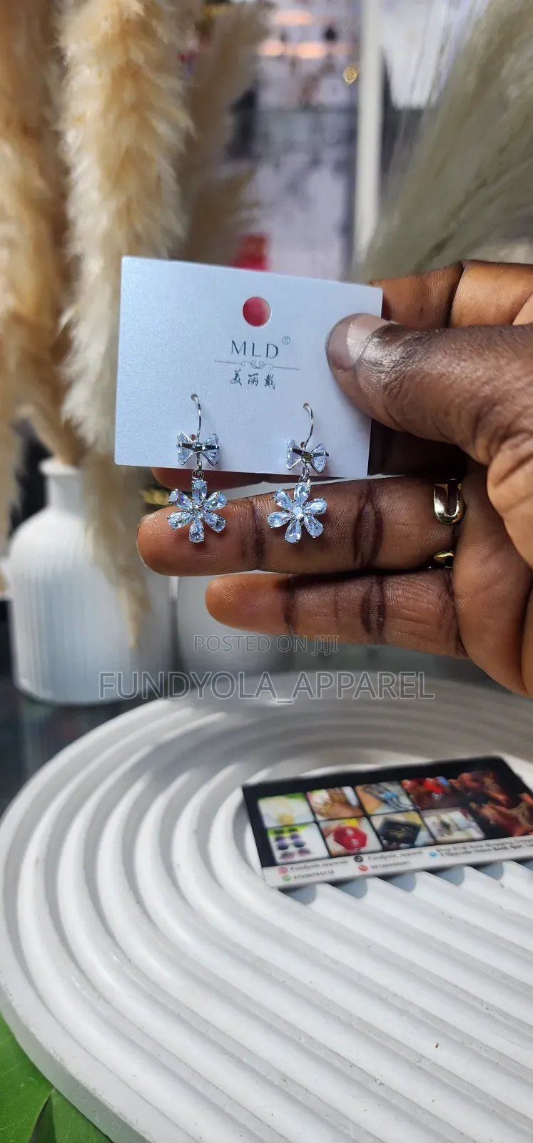 Dainty Chrystal Floral Drop