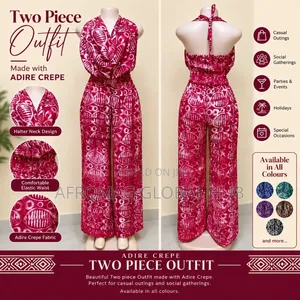 Adire Crepe Two-Piece Outfit