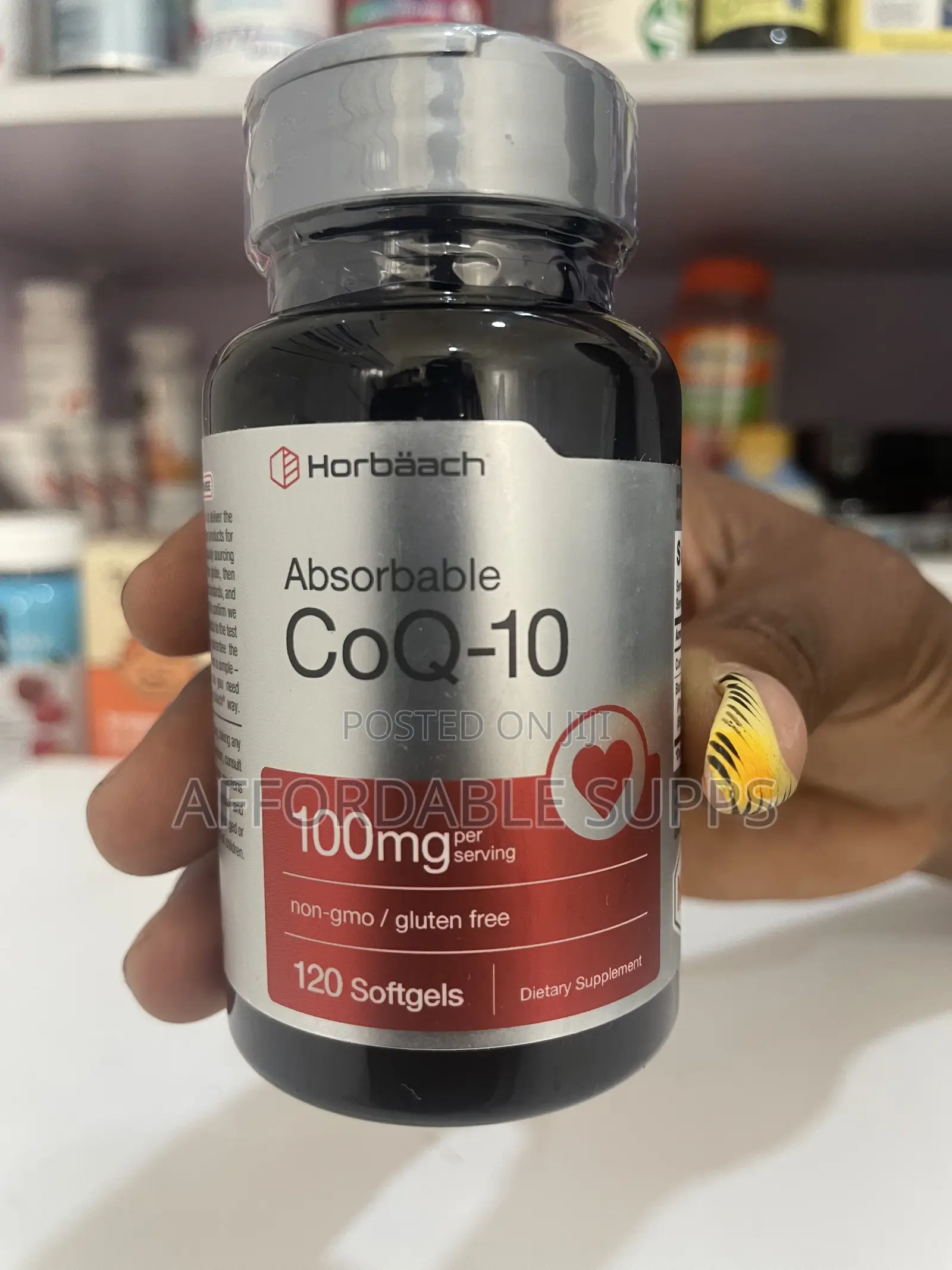 Horbaach CoQ10 100mg – Coenzyme Q10 Supplement 120 Softgels
